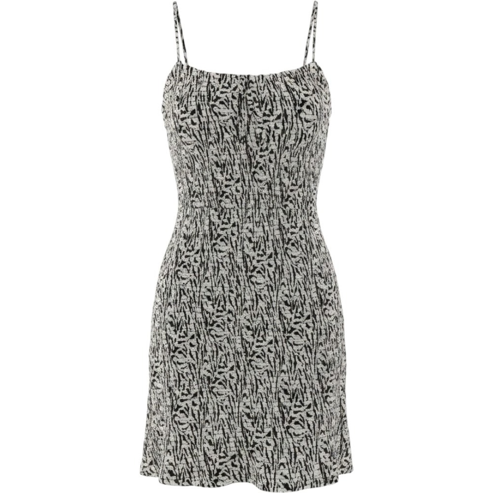 AFRM Blanc Zebra Smocked Mini Dress Adjustable Straps AED027452 XL NEW